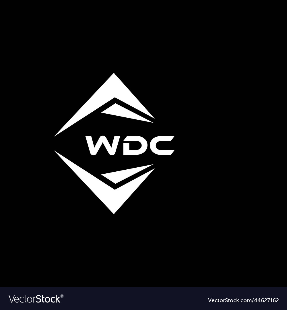 Wdc abstract technology logo design on black