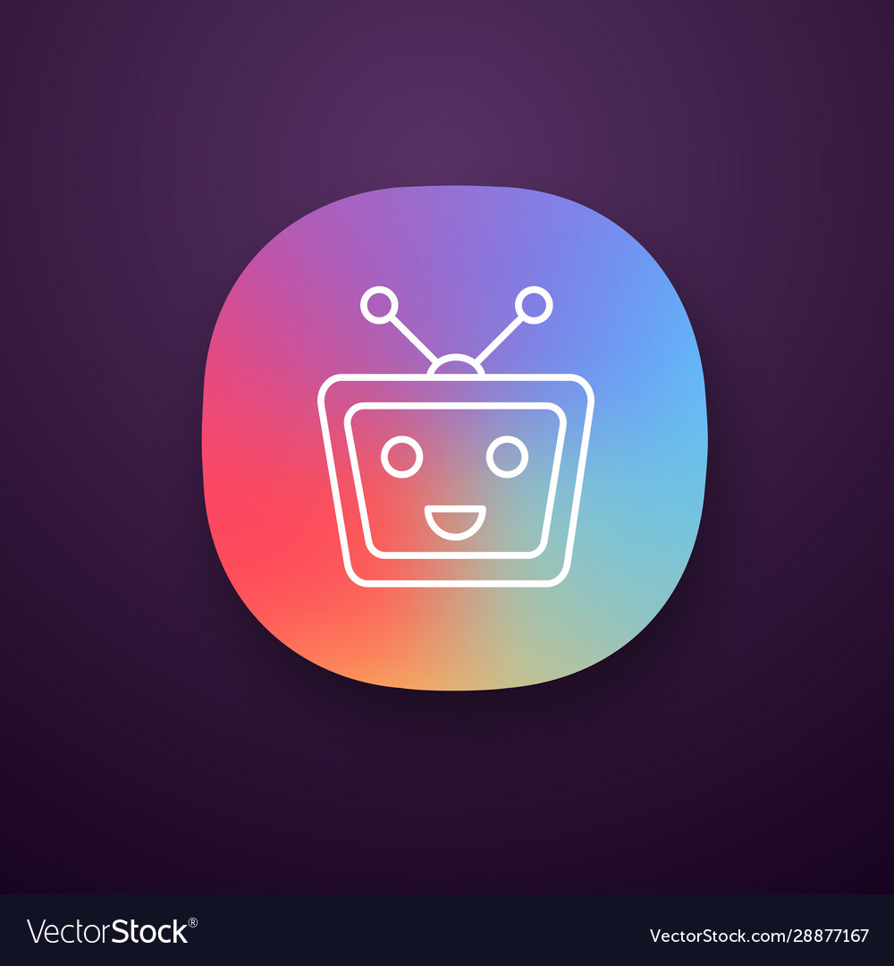 Chatbot app icon vector image Chatbot app icon
