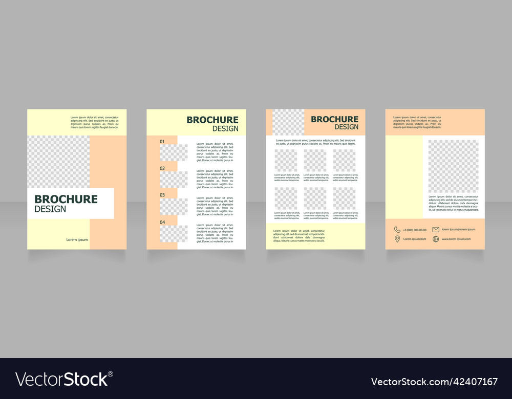 Children summer camp information blank brochure