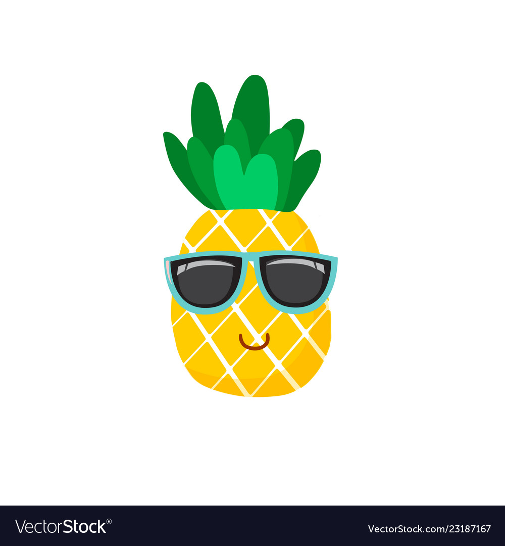 Cute pineapple icon symbol Royalty Free Vector Image