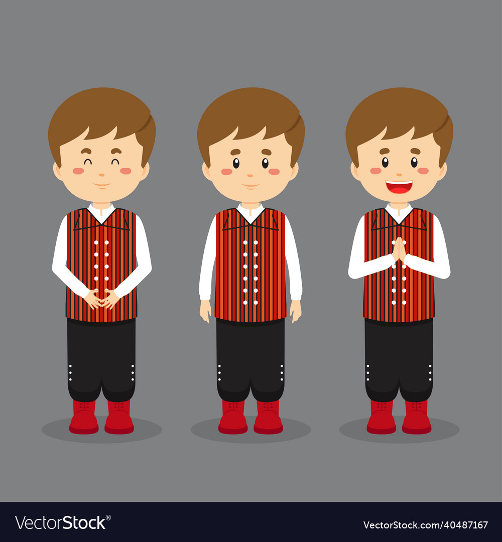 Finland character with various expression
