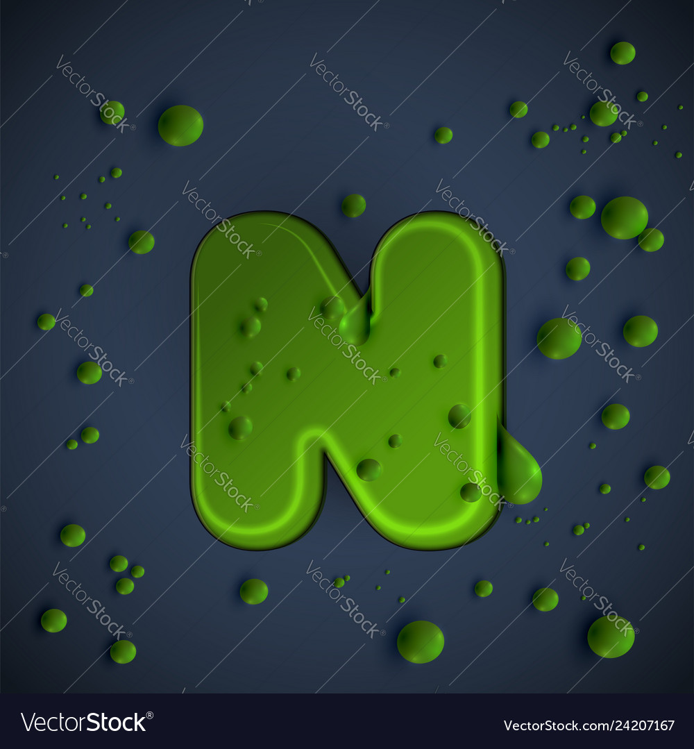 Green slime Schriftart