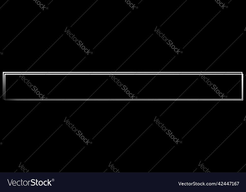 Random square contour frame border element vector image Random square contour frame border element