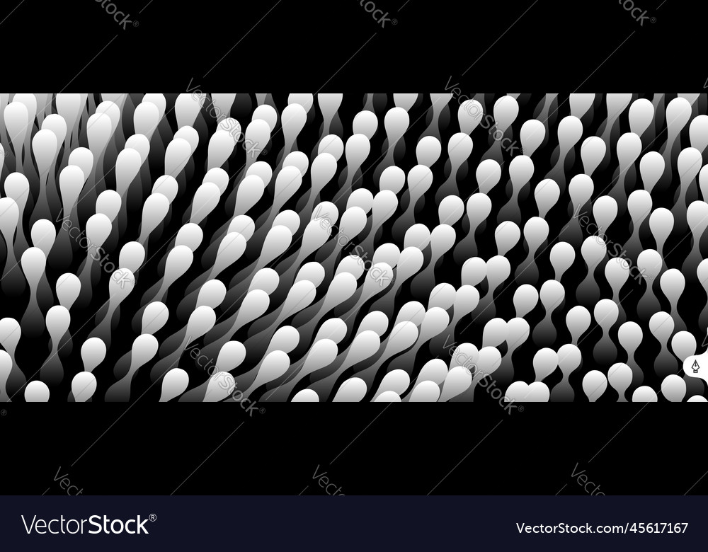 Wavy surface with dynamic effect molecular
