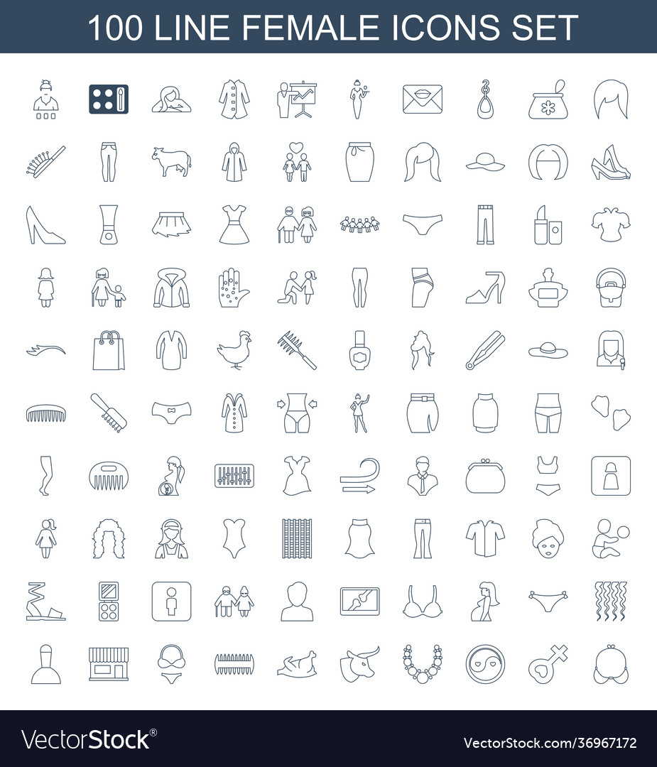 100 female icons