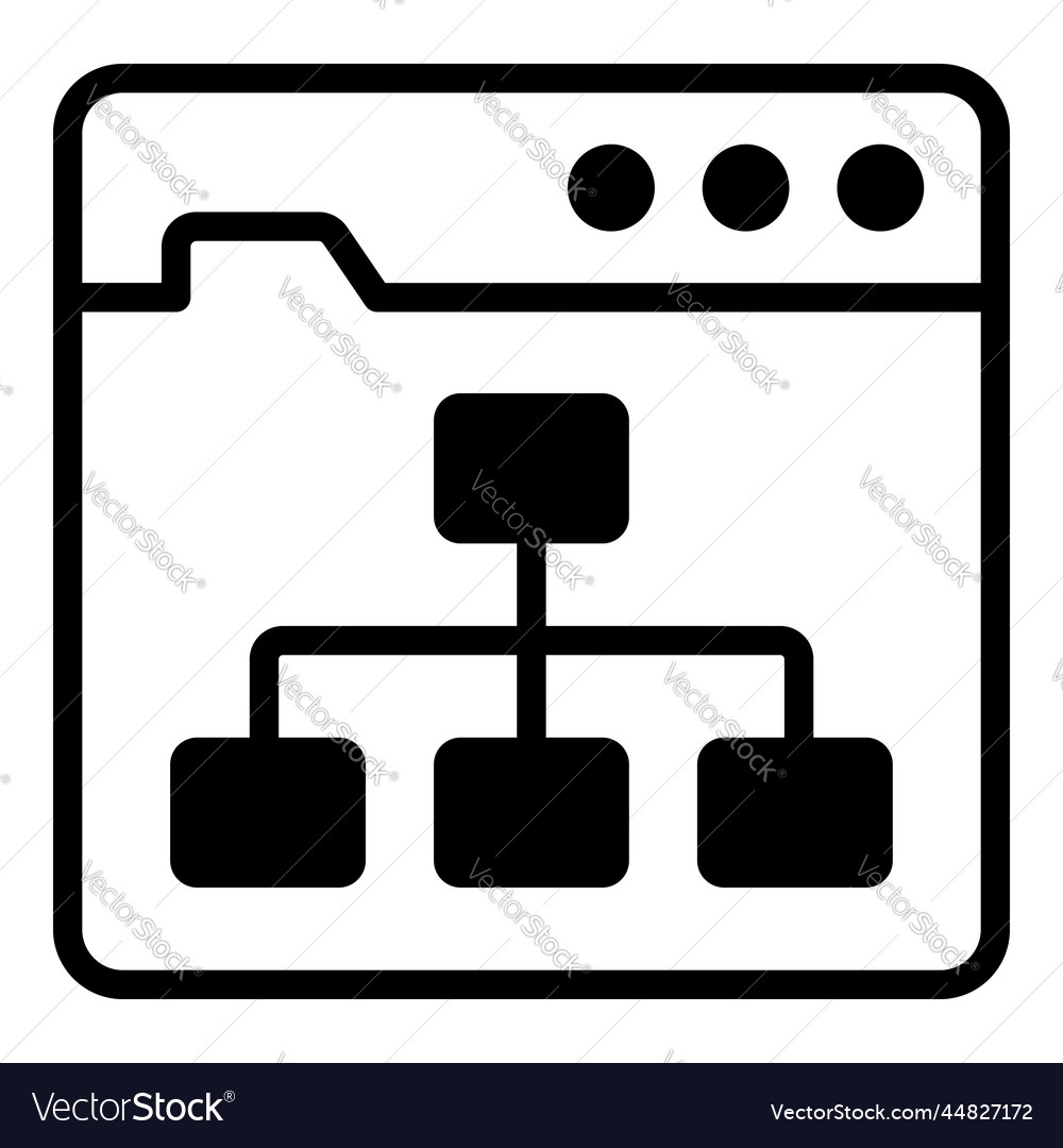 Algorithm icon user interface as a simple sign