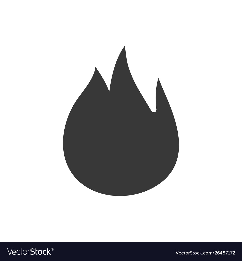 Fire burning icon Royalty Free Vector Image - VectorStock