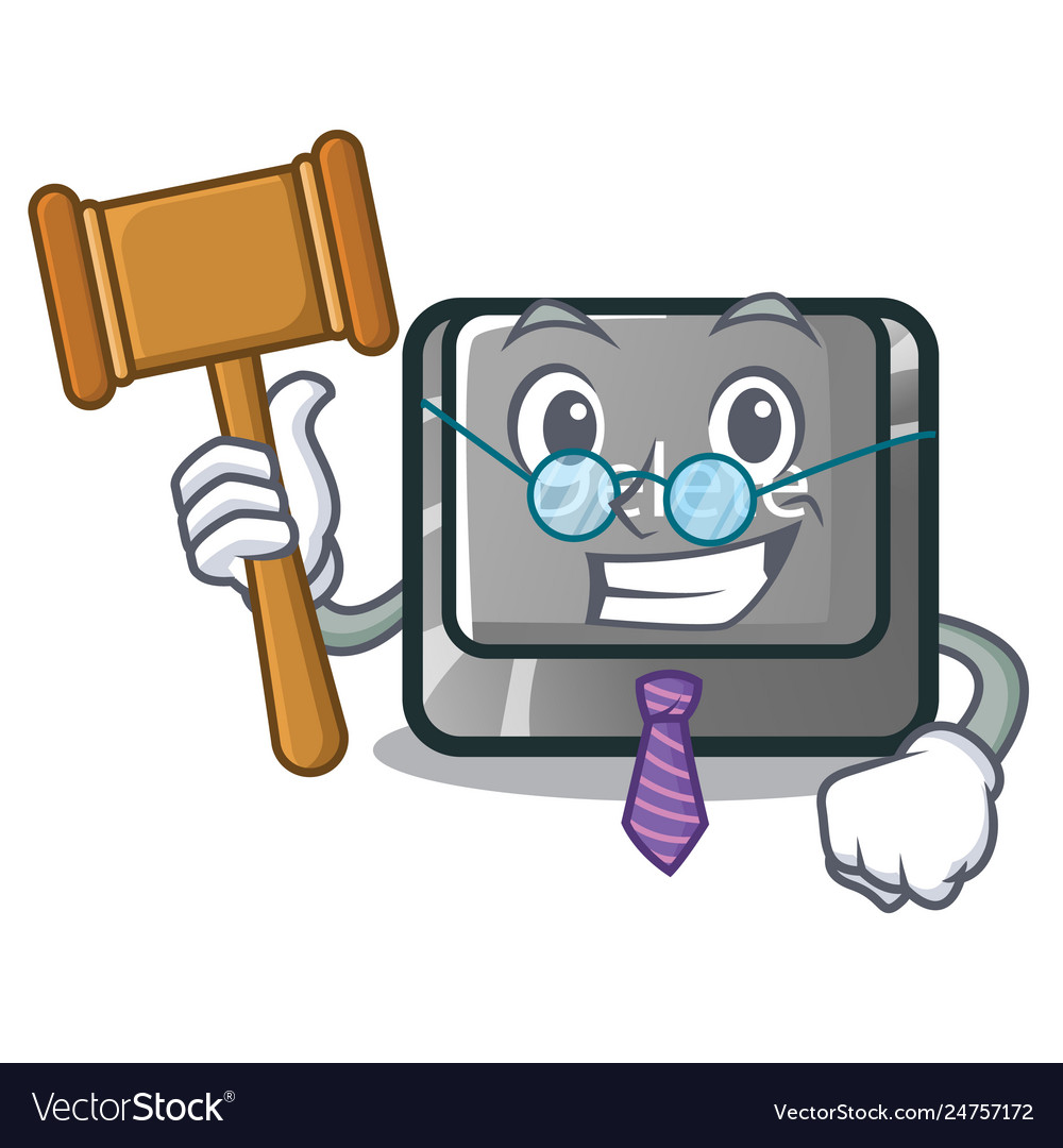 Judge delete button toys in shape cartoon vector image Judge delete button toys in shape cartoon