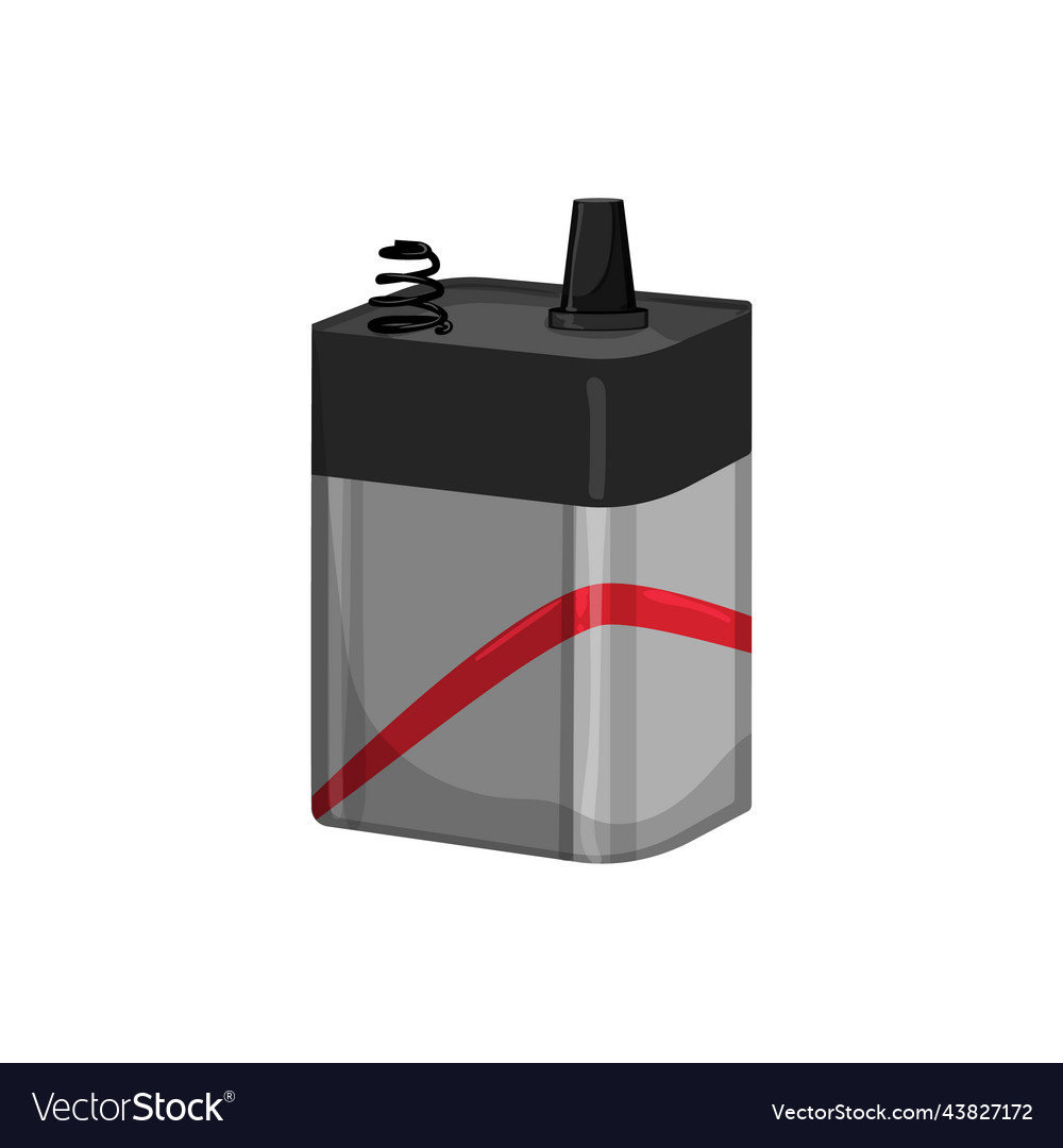 Lithium battery energy cartoon Royalty Free Vector Image