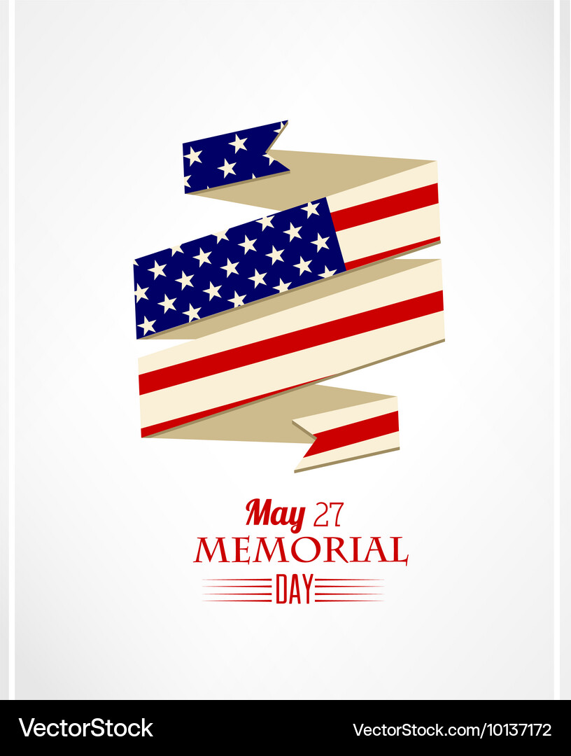 Memorial day Royalty Free Vector Image - VectorStock