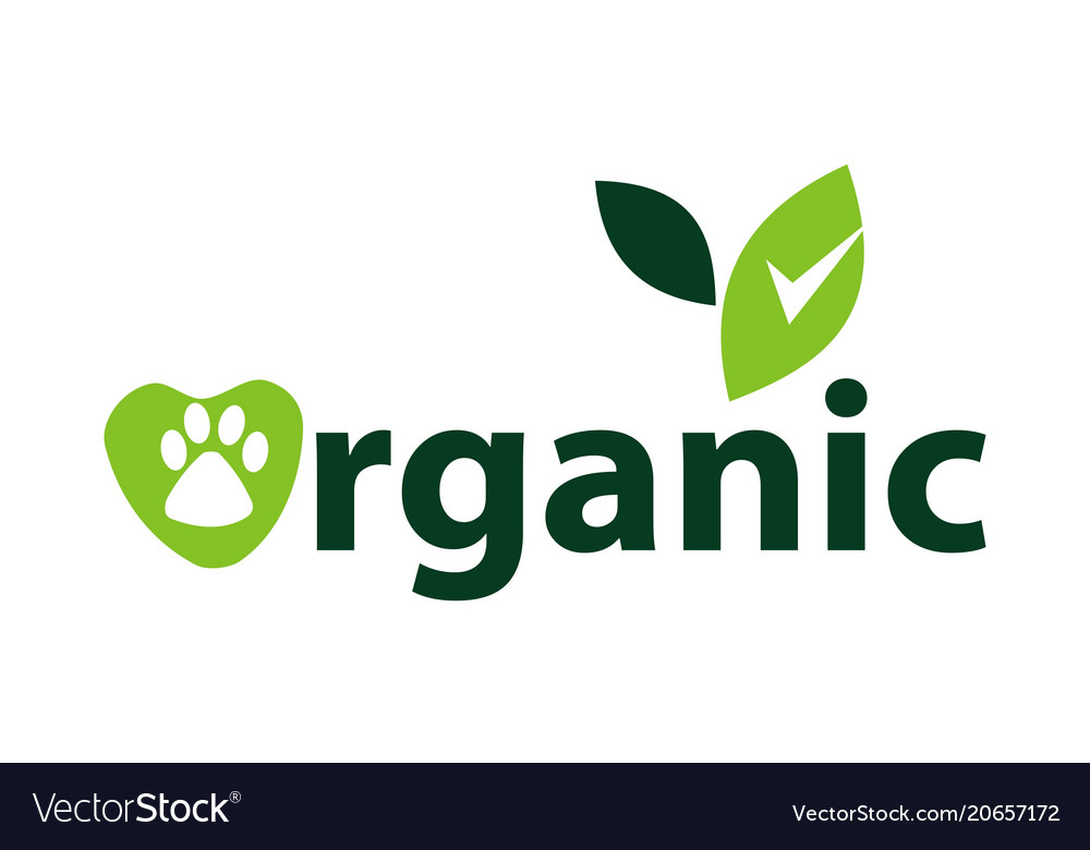 Organic Pet Food Royalty Free Vector Image VectorStock