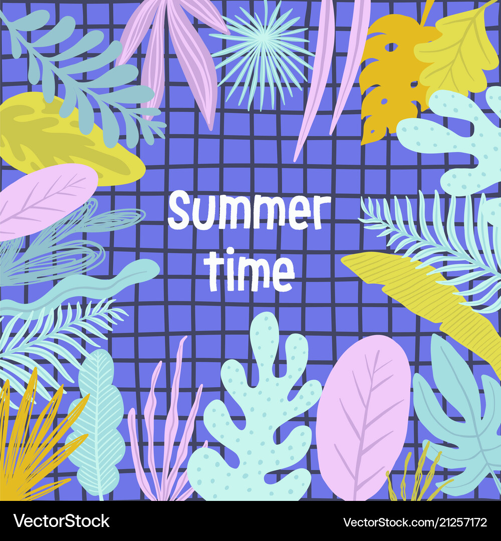 Summer time Royalty Free Vector Image - VectorStock