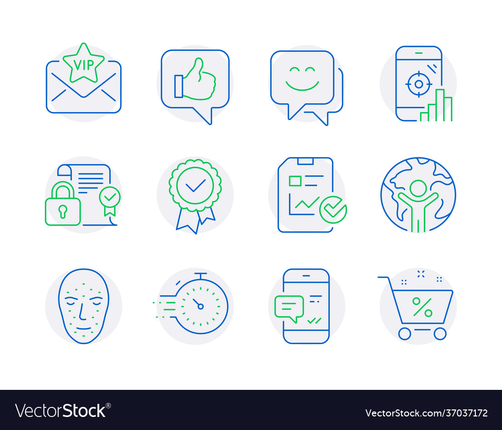 Technology icons set included icon as timer vector image Technology icons set included icon as timer