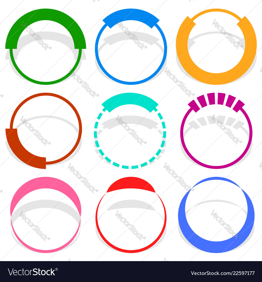 9 circular segmented circle preloader user vector image 9 circular segmented circle preloader user