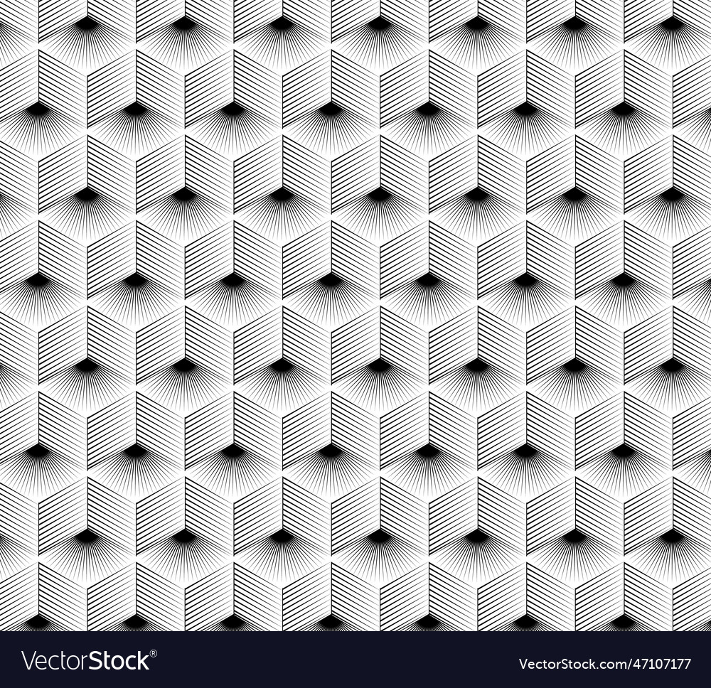 Abstract cubes pattern seamless vector image Abstract cubes pattern seamless
