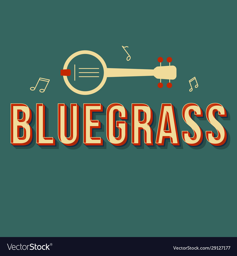 Bluegrass Vintage 3d Lettering Retro Bold Font Vector Image