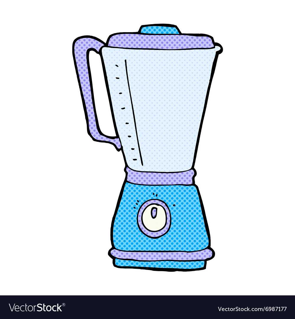 I de fleste tilfælde biologi Skim Comic cartoon kitchen blender Royalty Free Vector Image