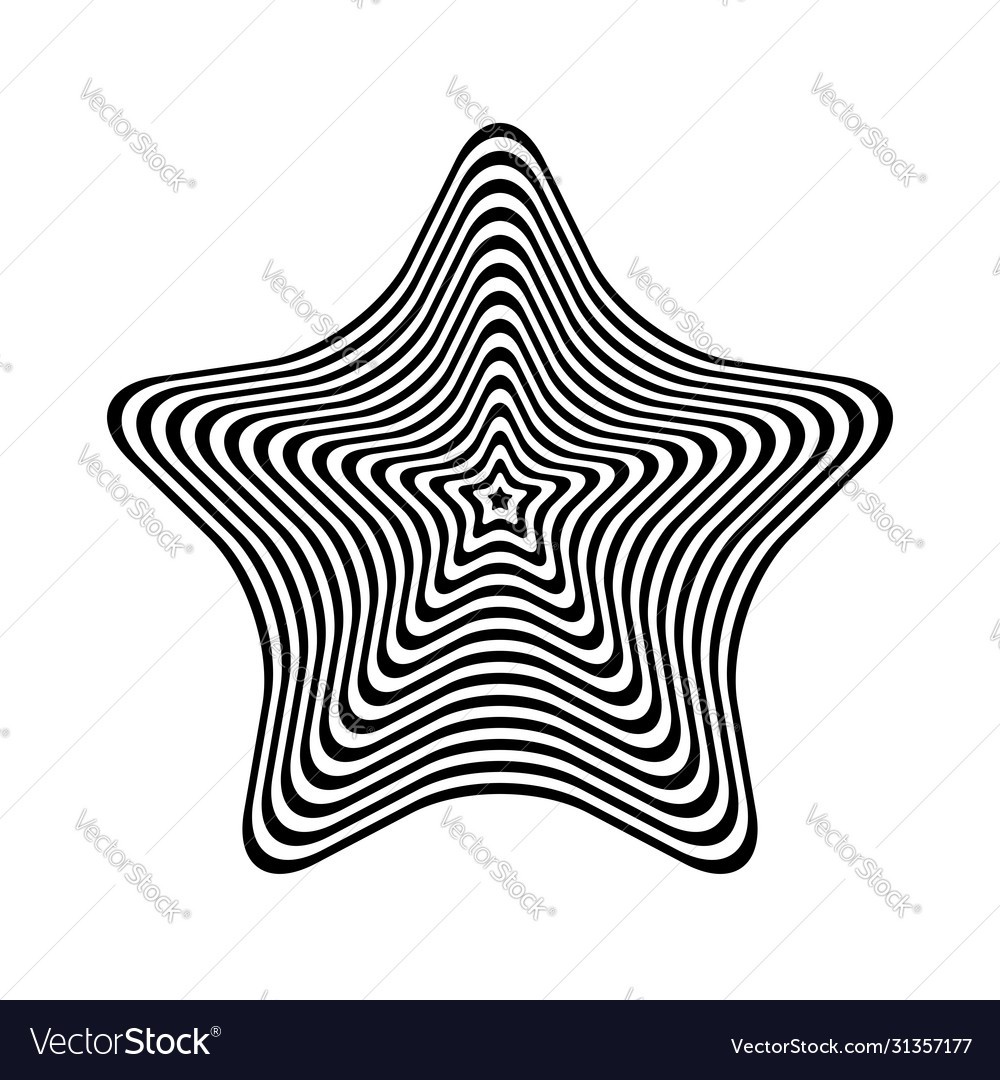 Design element in star shape Vector Image Design element in star shape