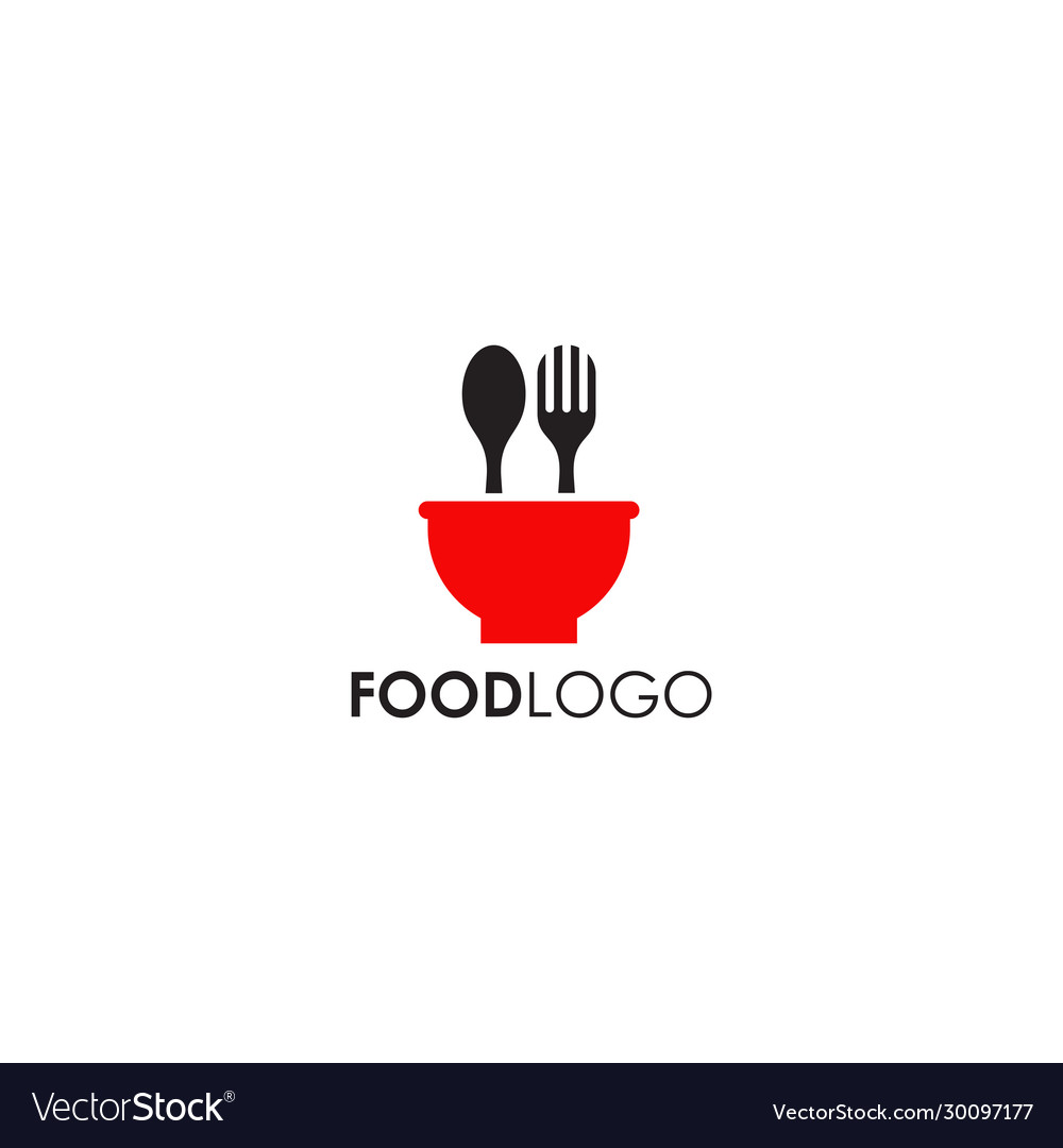 Food logo design template Royalty Free Vector Image