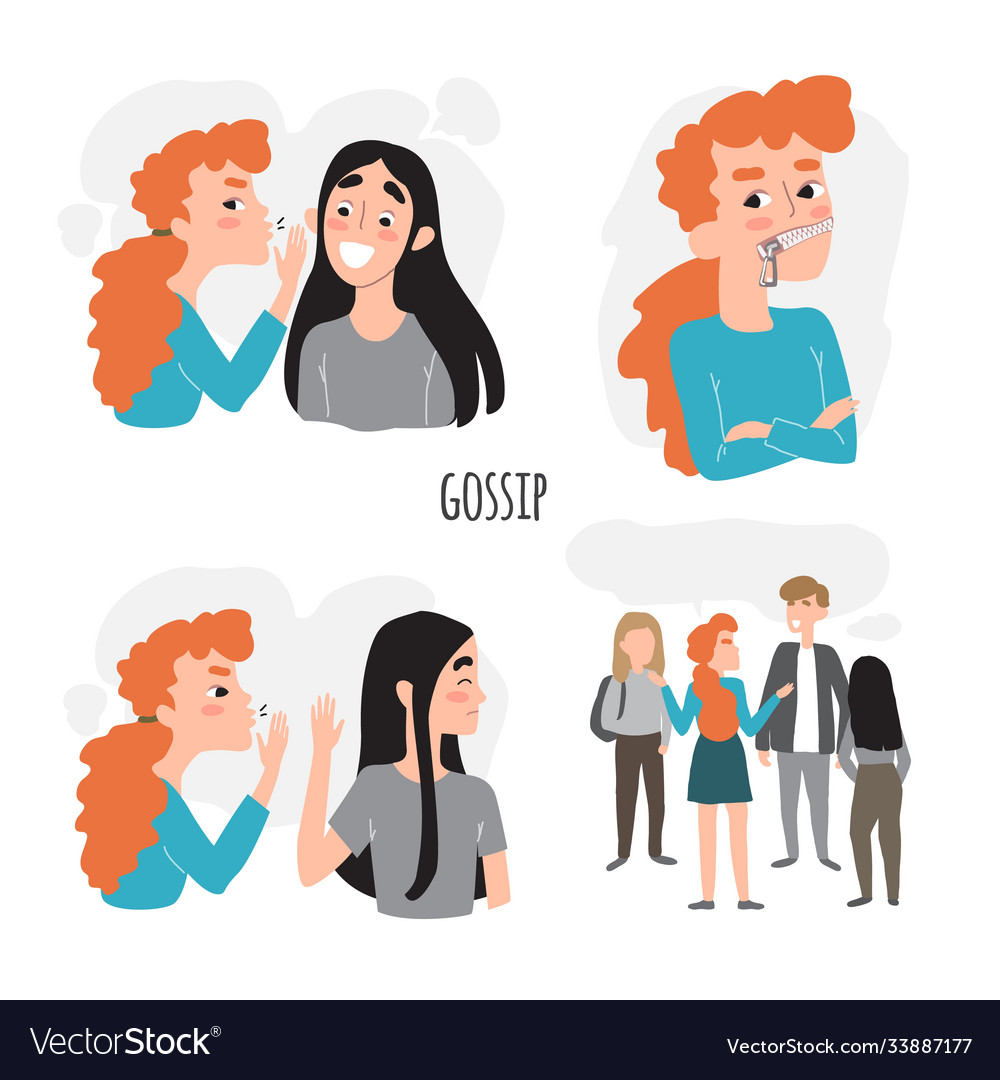 Friendship gossip and secrets don t Royalty Free Vector