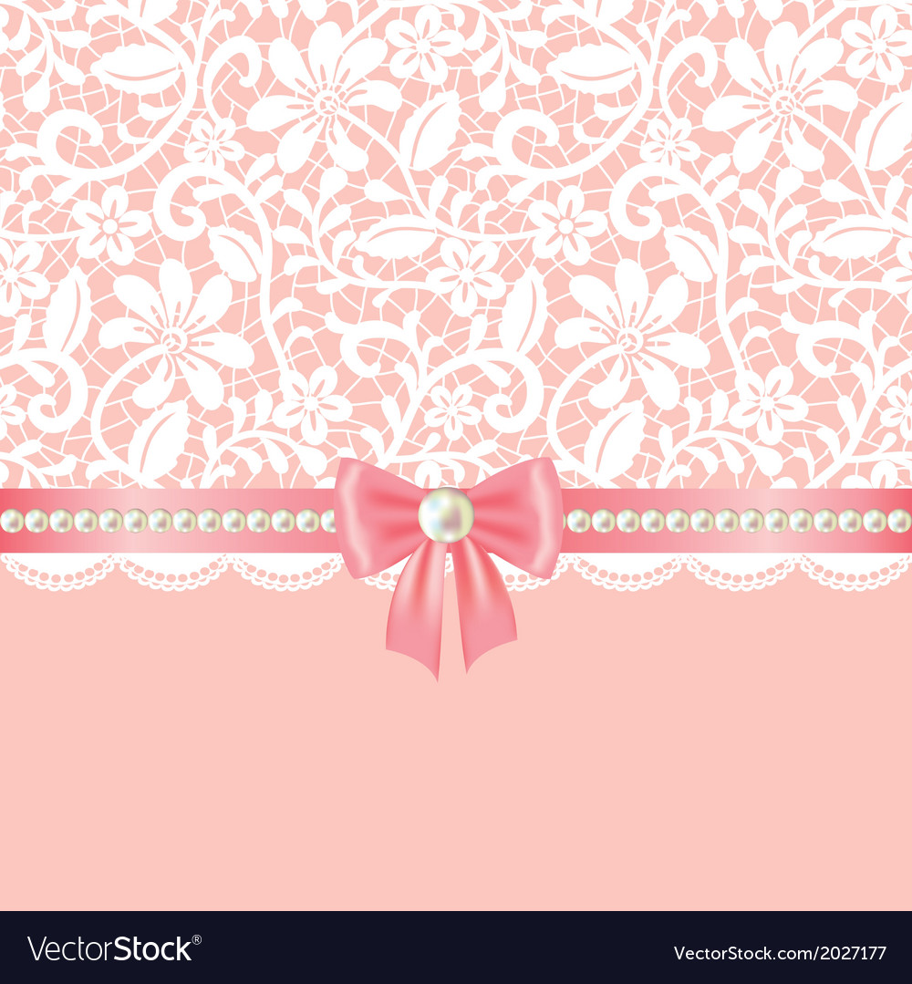 Lace fabric background Royalty Free Vector Image