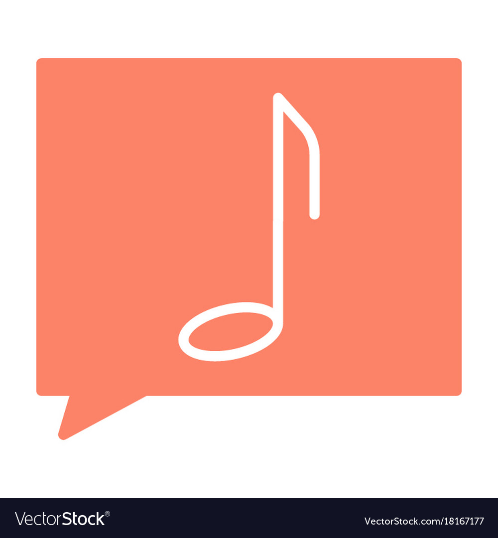 Musiknotiz silhouette icon pictograph