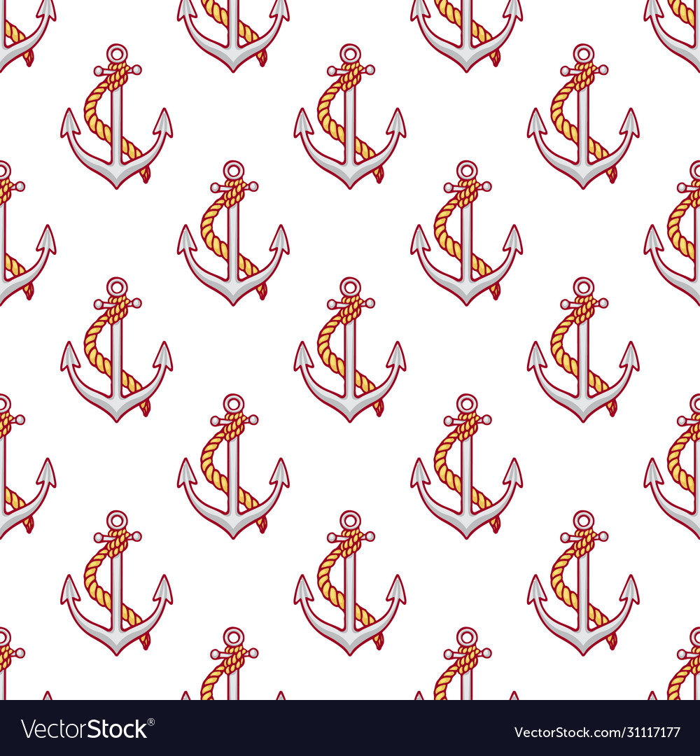 Nautical Anchor Pattern