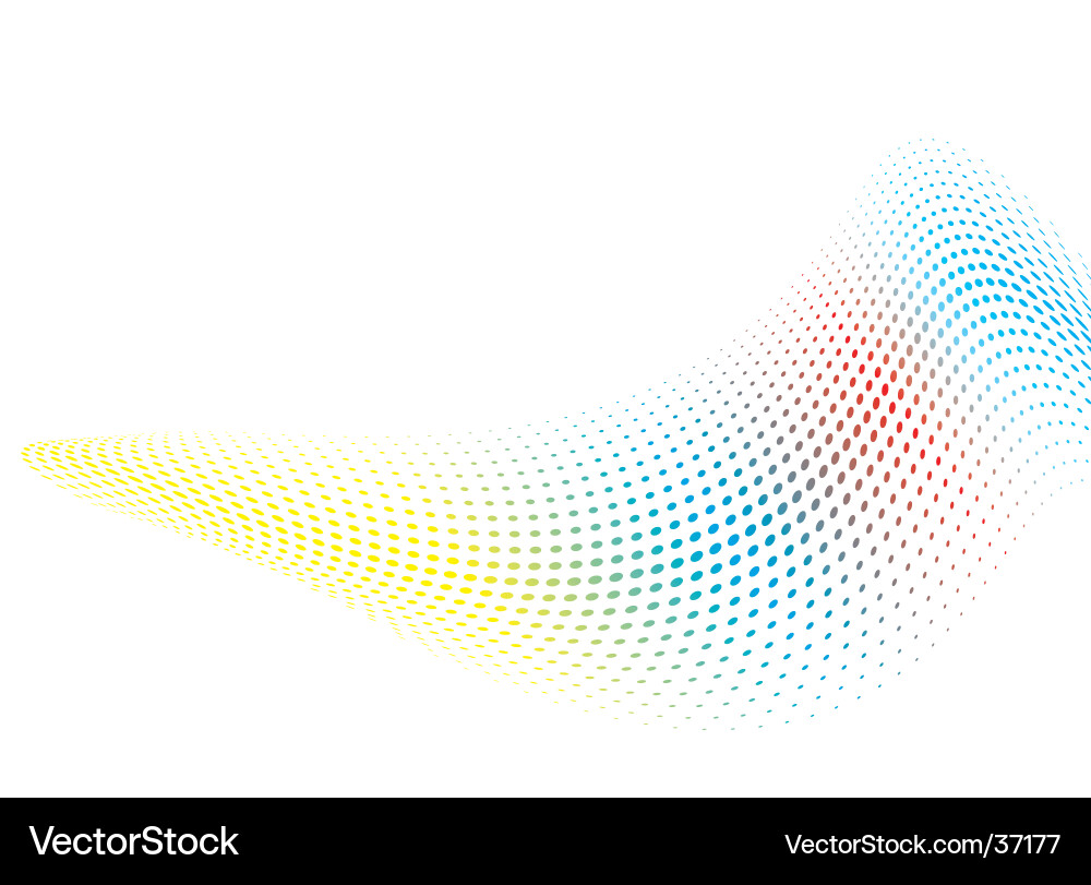 Rainbow wave background Royalty Free Vector Image