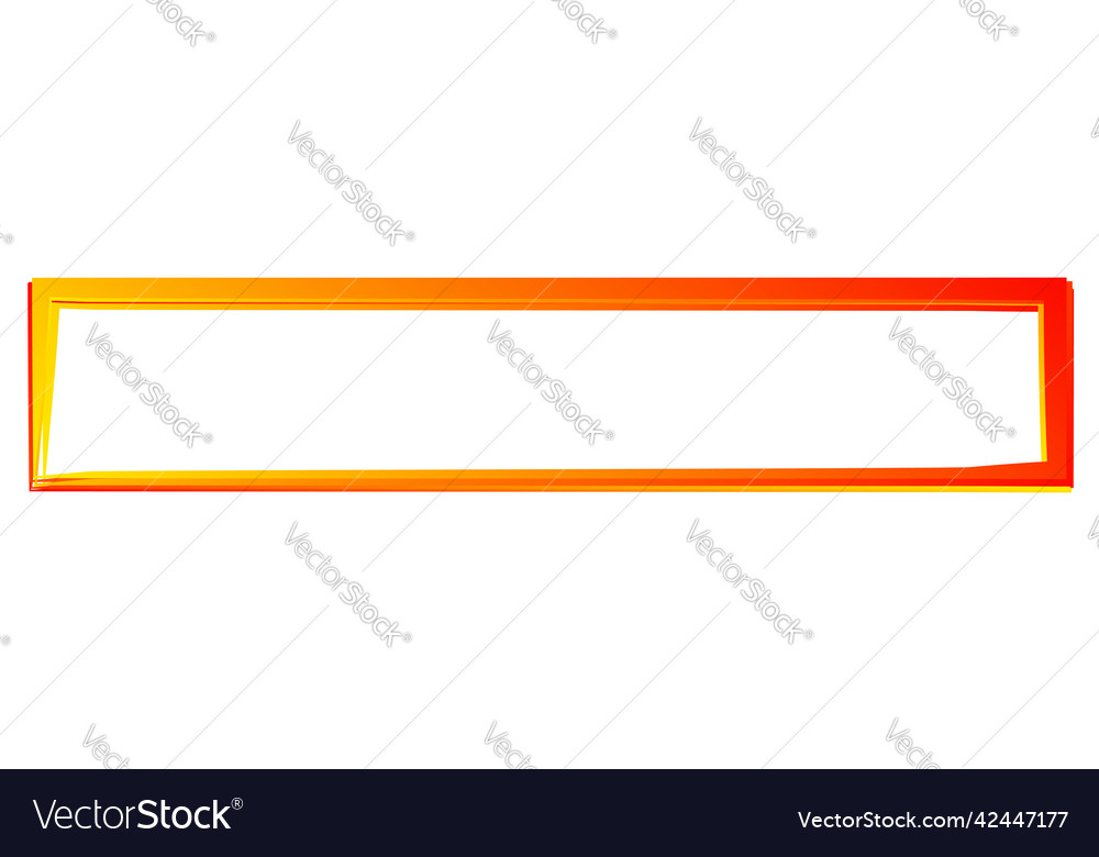 Random square contour frame border element vector image Random square contour frame border element
