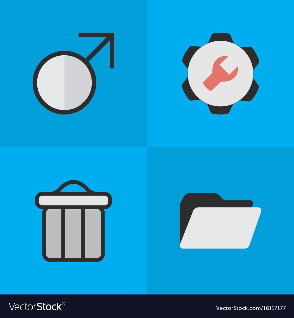 Set of simple design icons