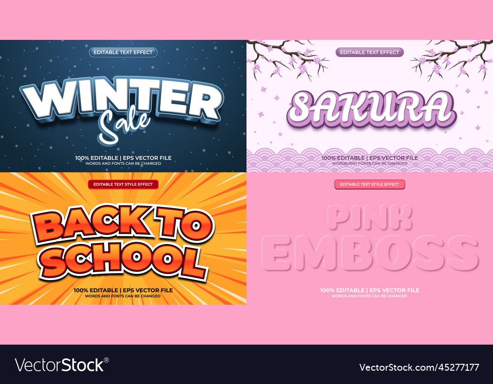 Text Effect Bundle - Editable Templates