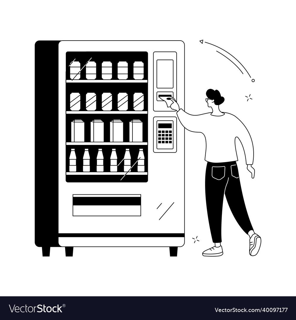 Vending machine abstract concept vector image Vending machine abstract concept