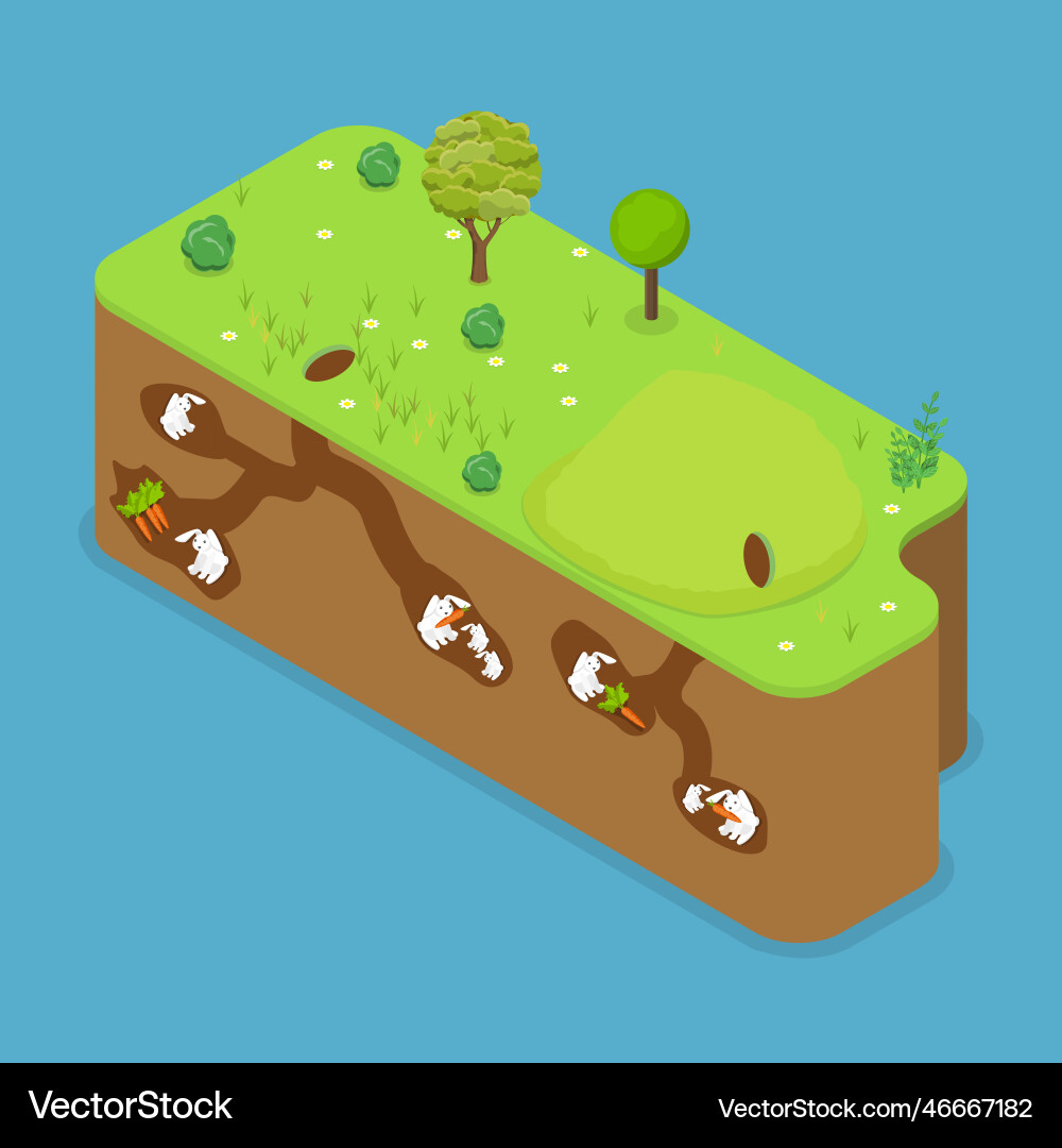 3d isometric flat conceptual Royalty Free Vector Image
