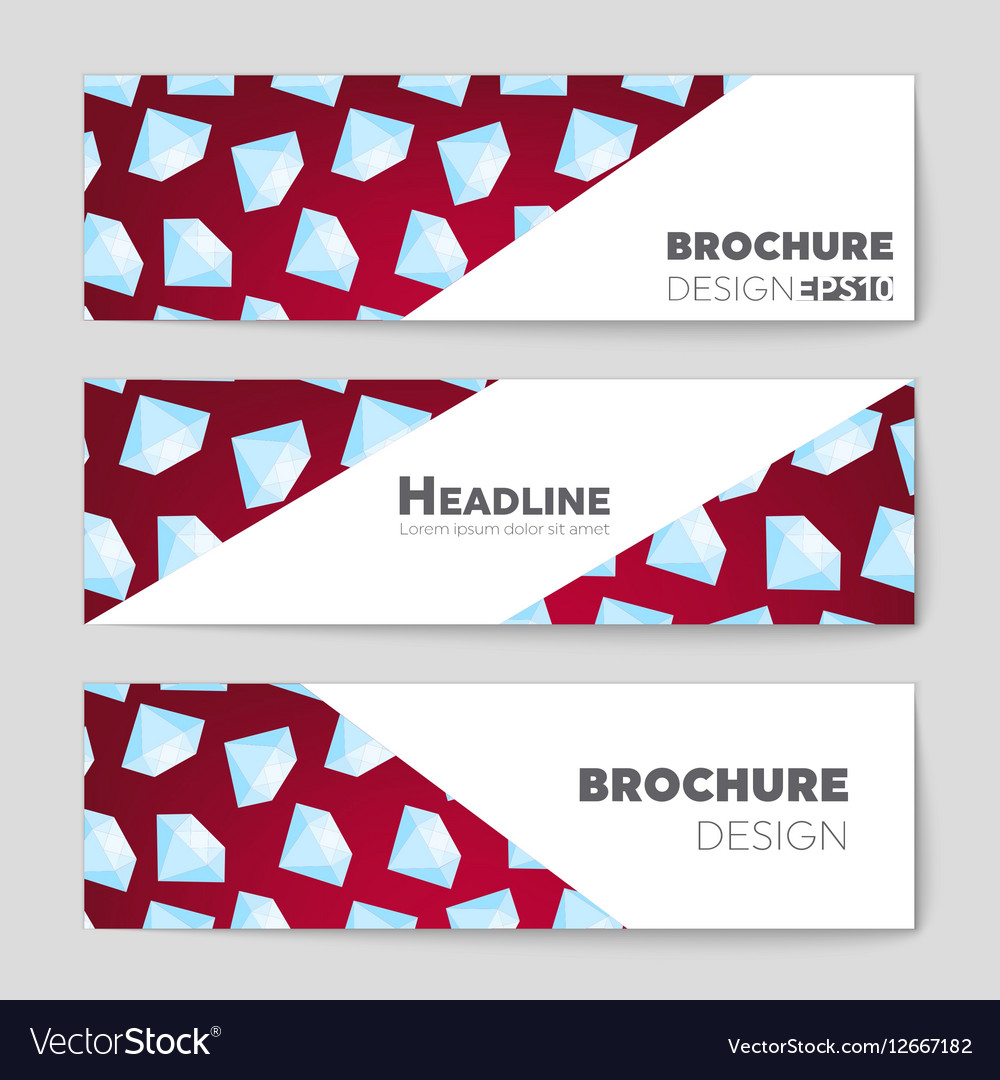 Abstract layout background set for art