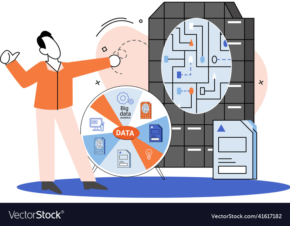 Big data analytics process of analyzing complex vector image Big data analytics process of analyzing complex