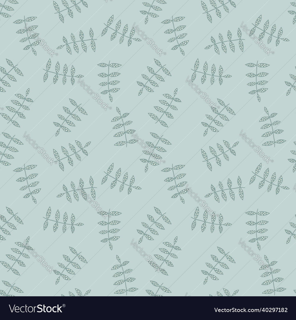 Branch seamless pattern on green background Vector Image Branch seamless pattern on green background