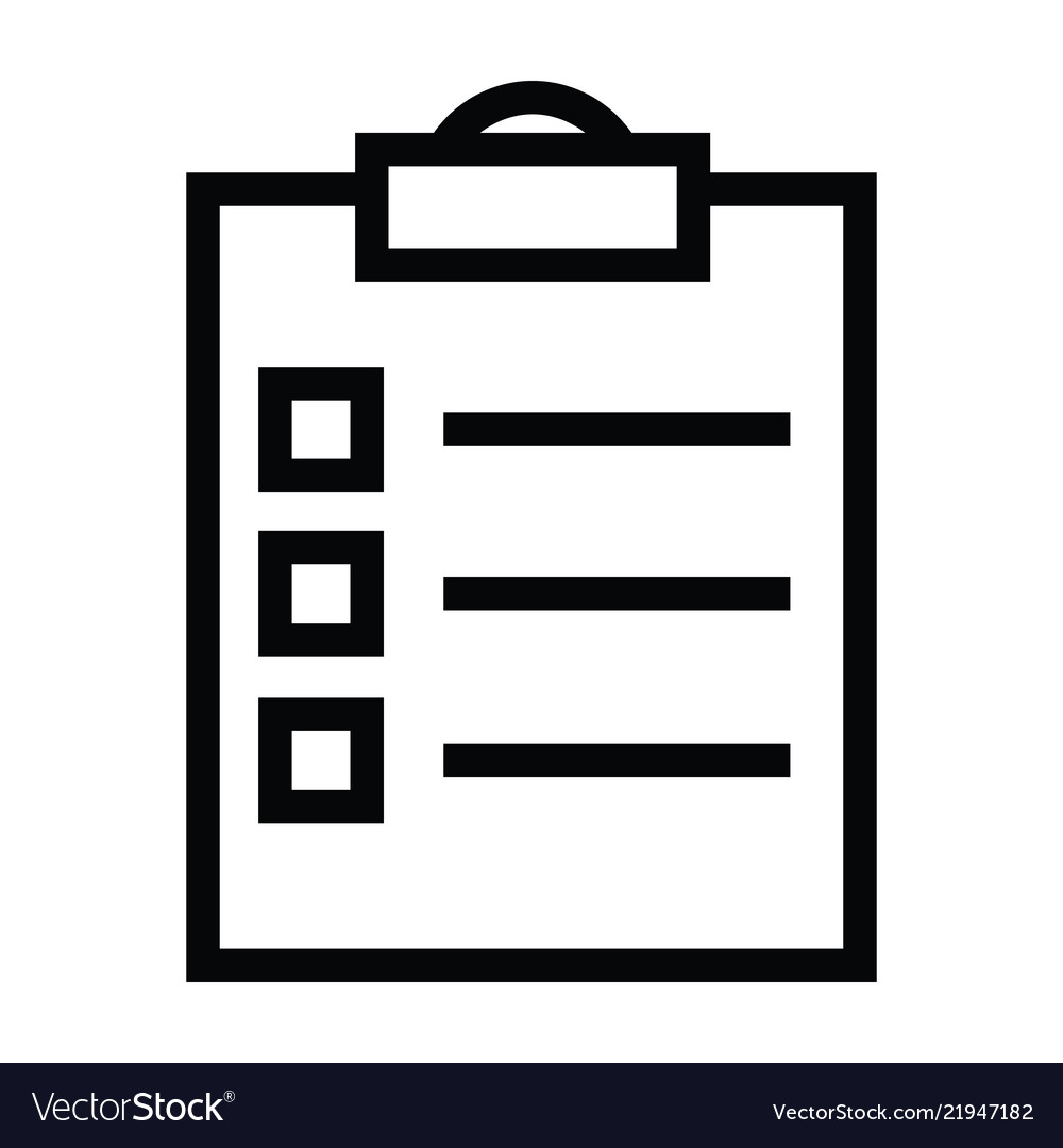 Clipboard Task List Icon