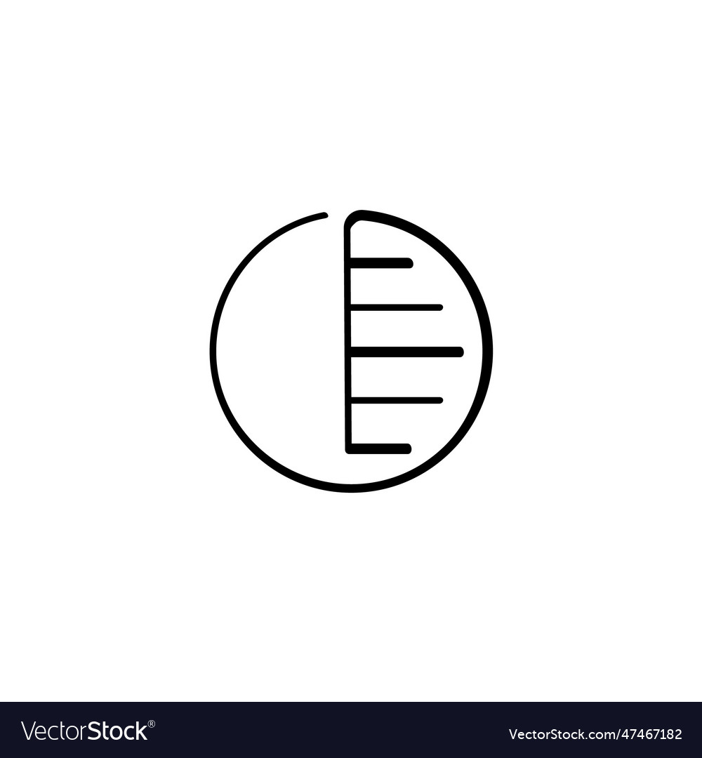 Contrast line style icon design