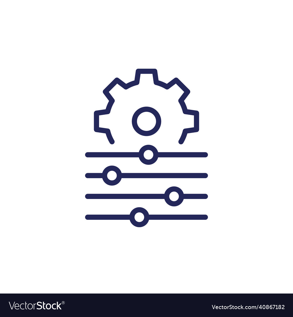 Control Panel Line Icon