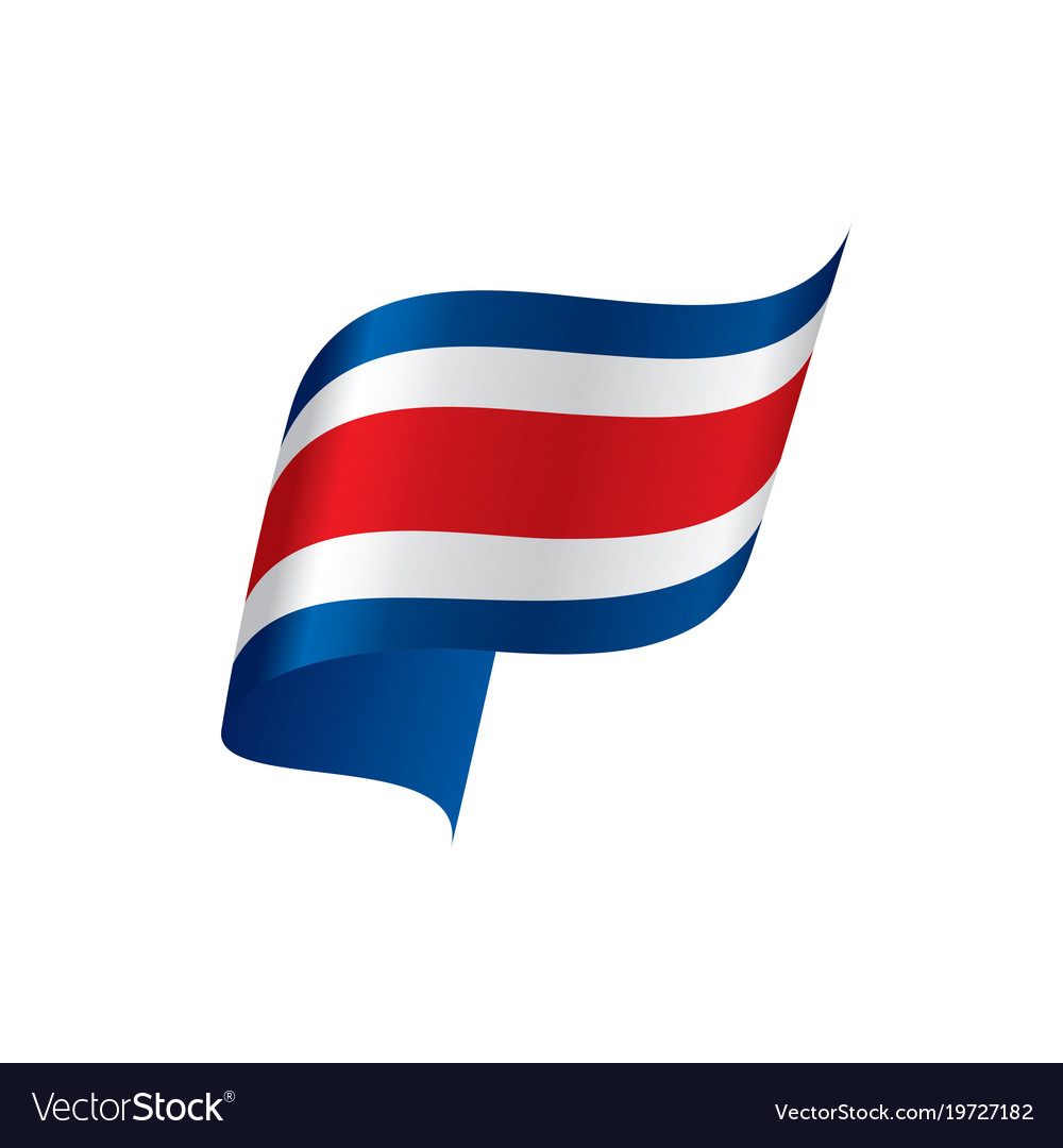 Costa rica flag Royalty Free Vector Image - VectorStock