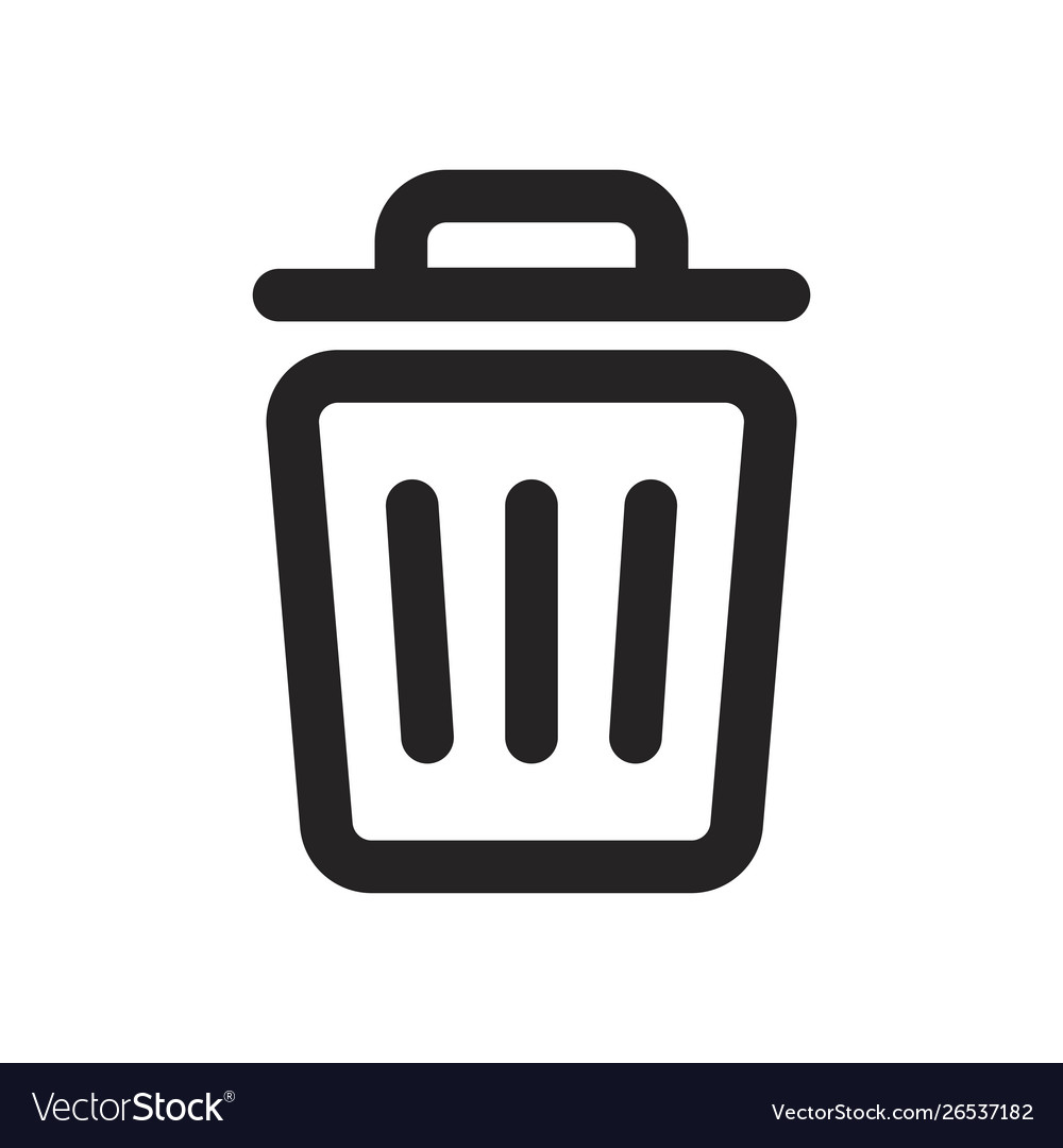 Garbage icon vector image Garbage icon