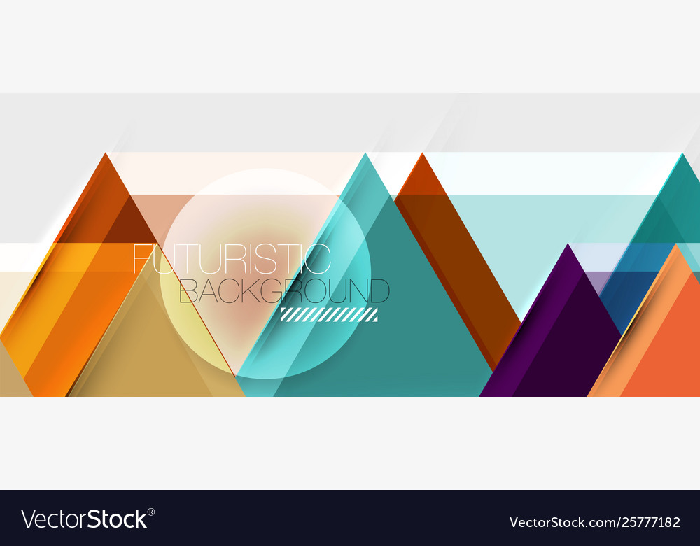 Geometric triangle and hexagon abstract background