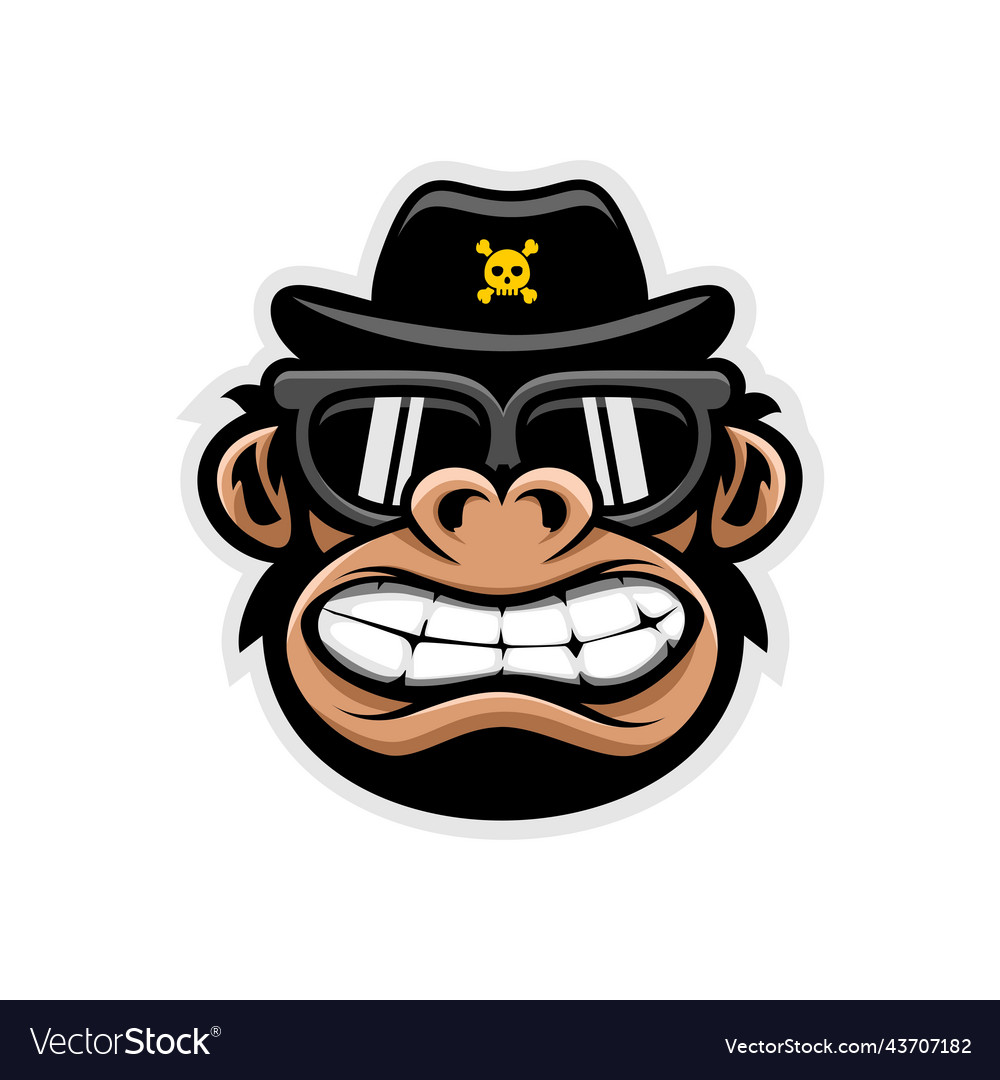 Monkey funky Royalty Free Vector Image - VectorStock