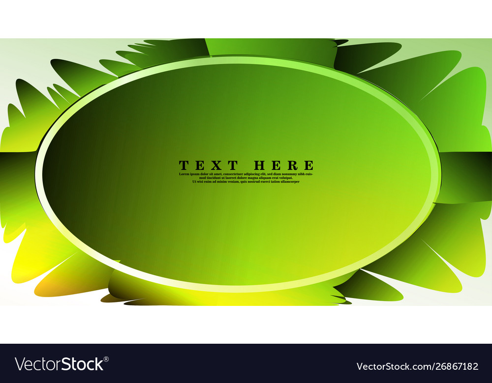 Oval frames are ready for your design background Vector Image