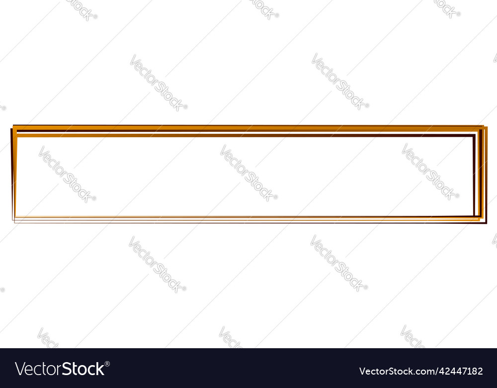 Random square contour frame border element Vector Image Random square contour frame border element
