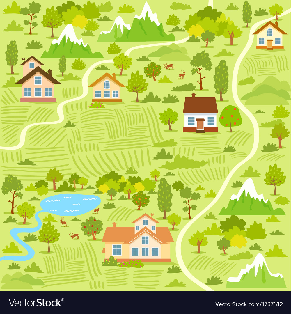 village-map-royalty-free-vector-image-vectorstock