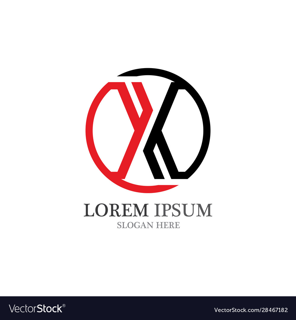 X letter logo template icon