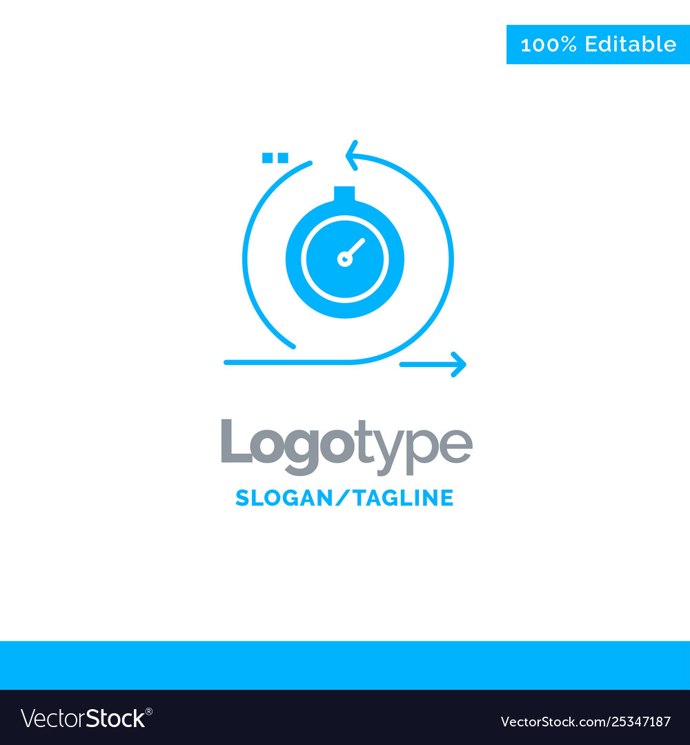 Agile cycle development fast iteration blue solid Vector Image Agile cycle development fast iteration blue solid