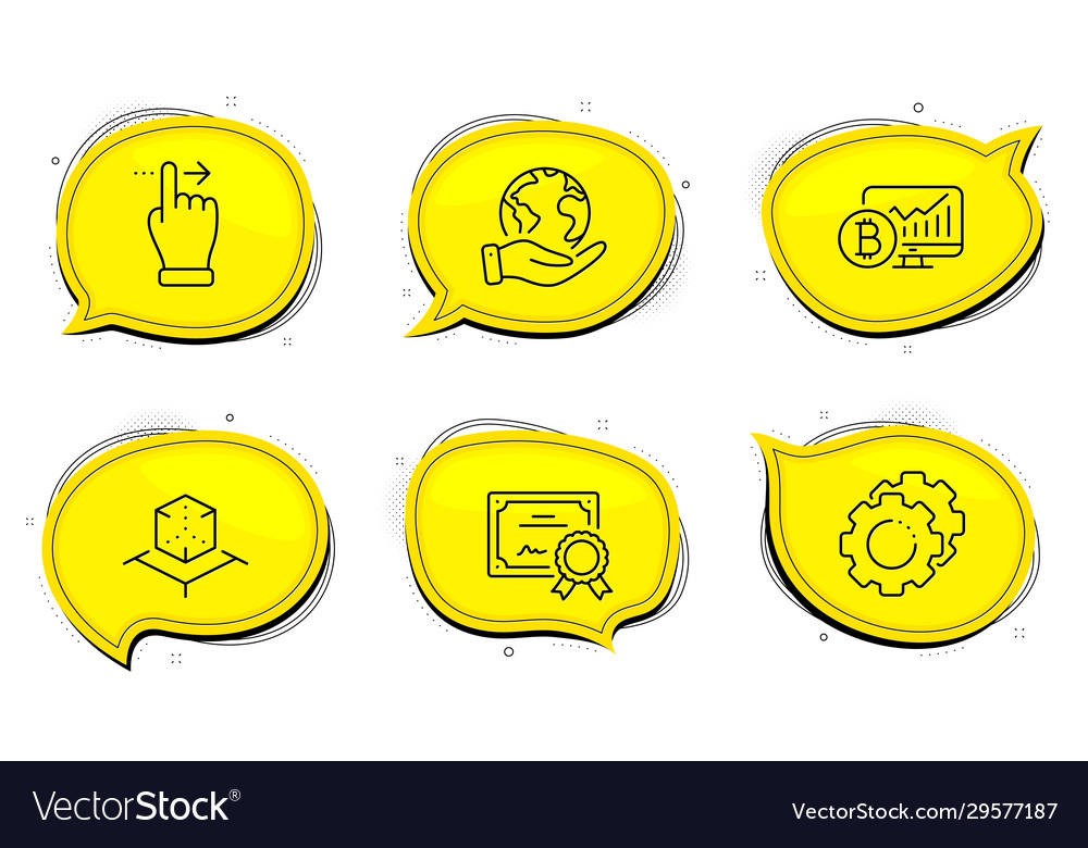 Bitcoin chart touchscreen gesture and settings