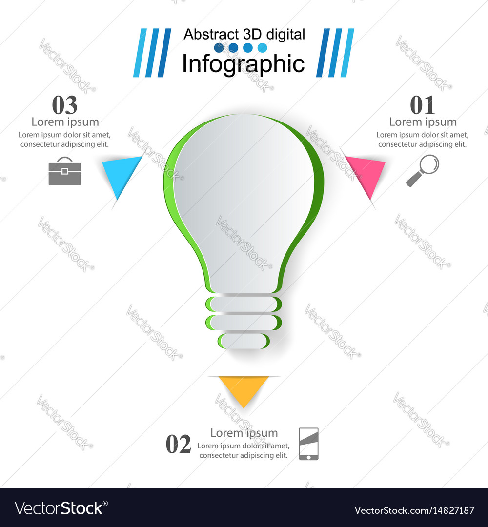 Business infographics origami style